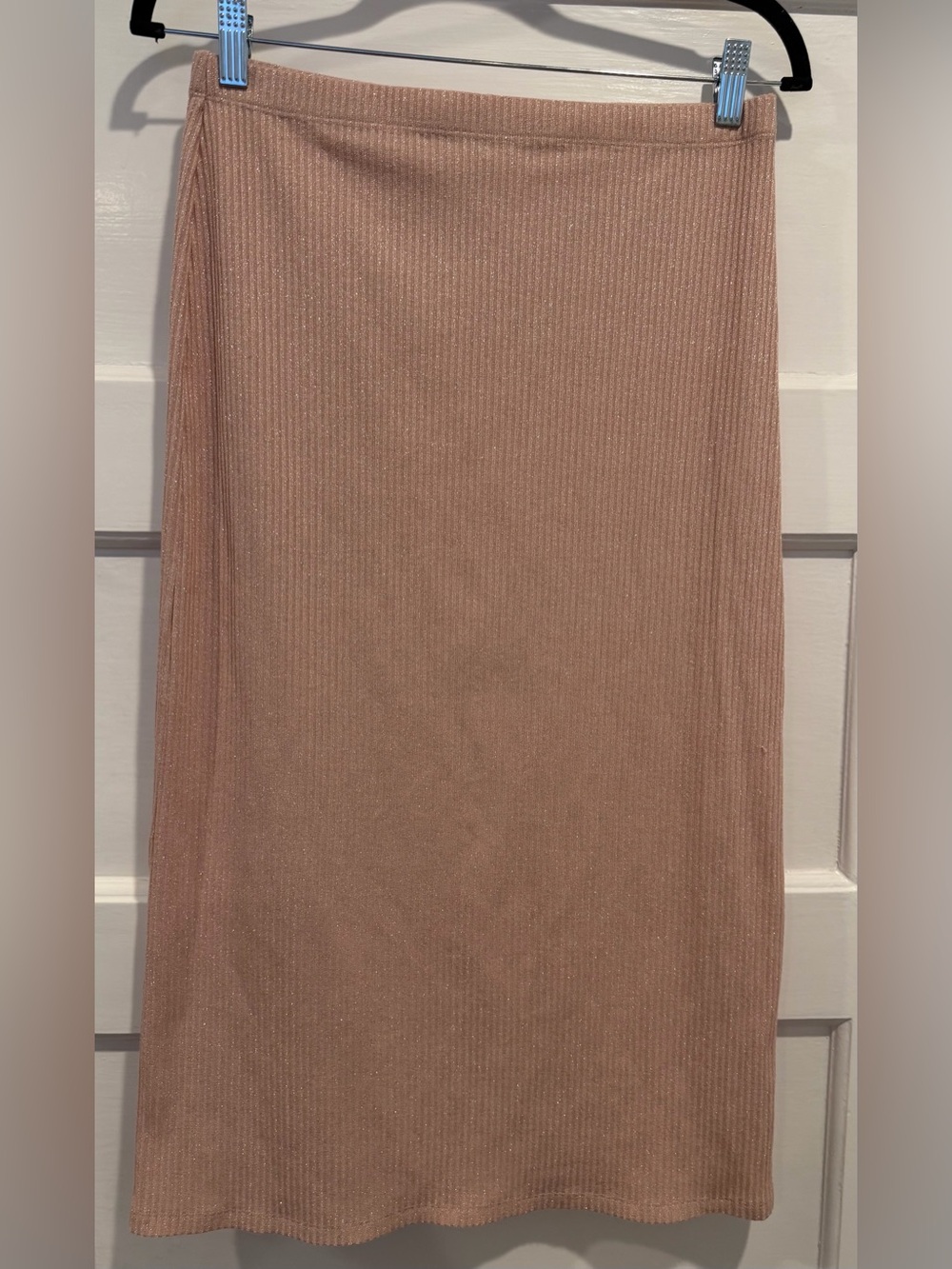 Reformation Ribbed Two-Piece Set - Dusty Rose Metallic - Picture 6 of 8